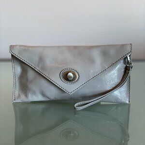 MIMCO Dove Grey Electro Envelope Clutch Wristlet